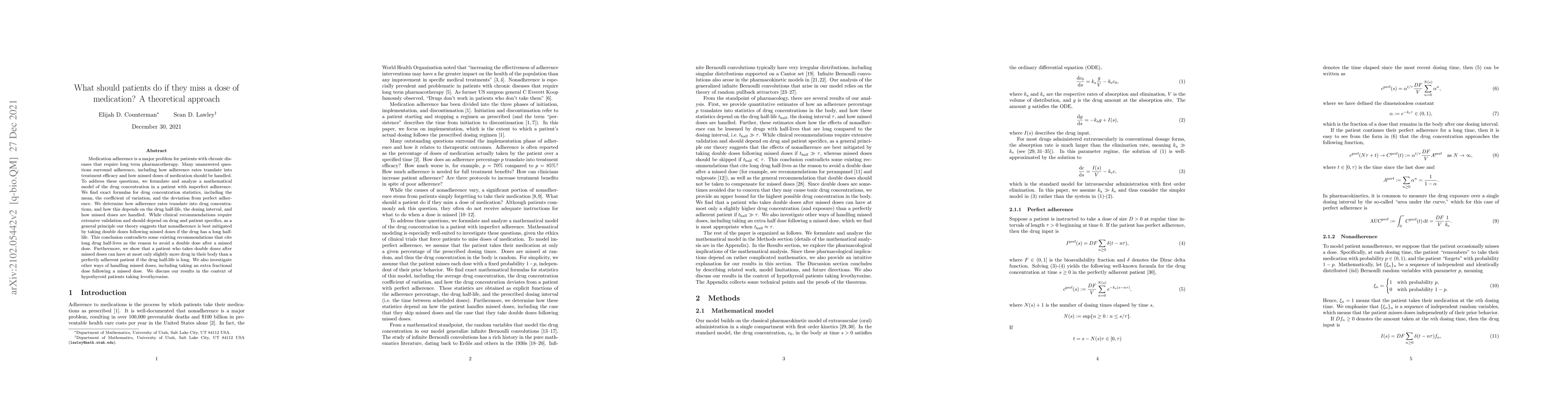 Thumbnail for What should patients do if they miss a dose of medication? A theoretical
  approach