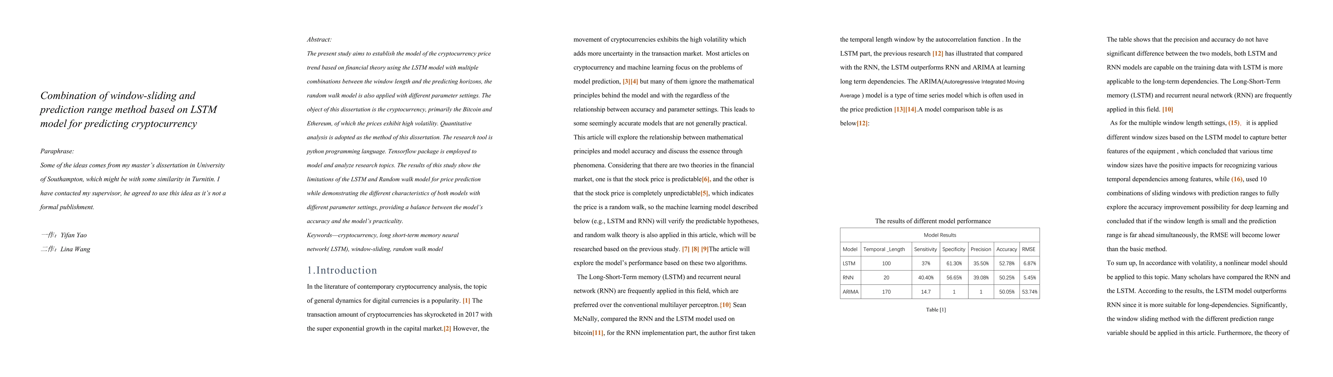 Thumbnail for Combination of window-sliding and prediction range method based on LSTM
  model for predicting cryptocurrency
