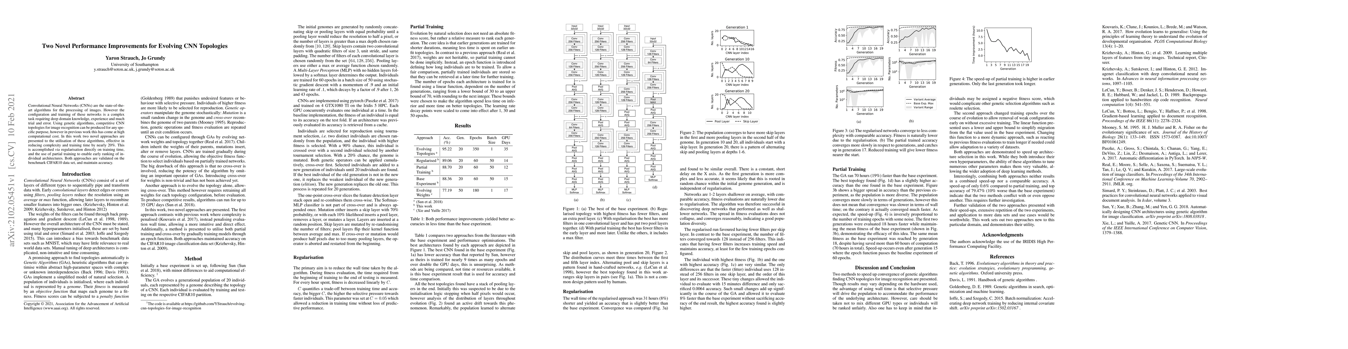 Thumbnail for Two Novel Performance Improvements for Evolving CNN Topologies
