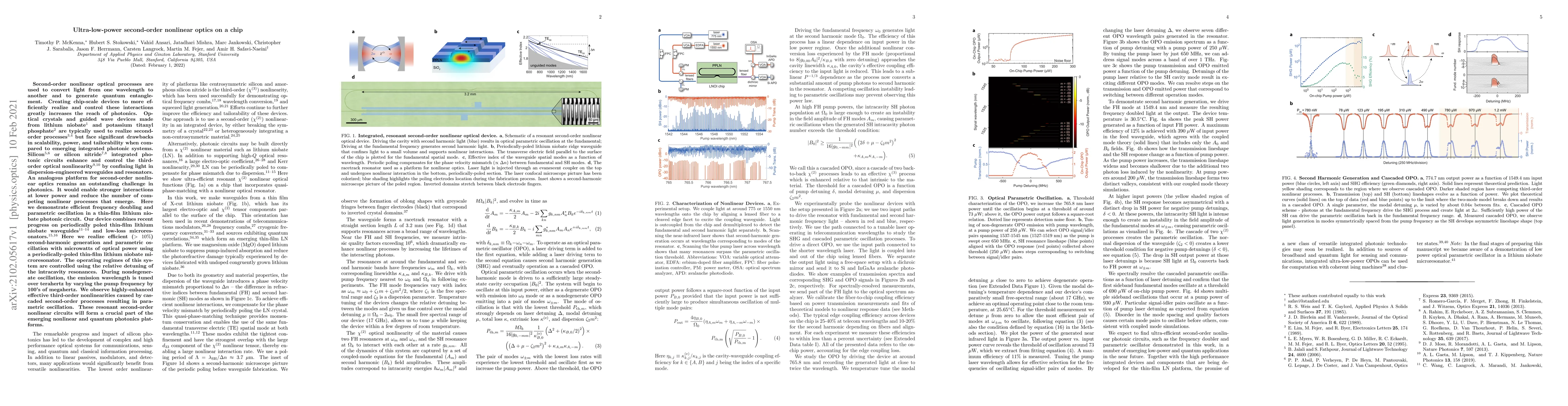Thumbnail for Ultra-low-power second-order nonlinear optics on a chip