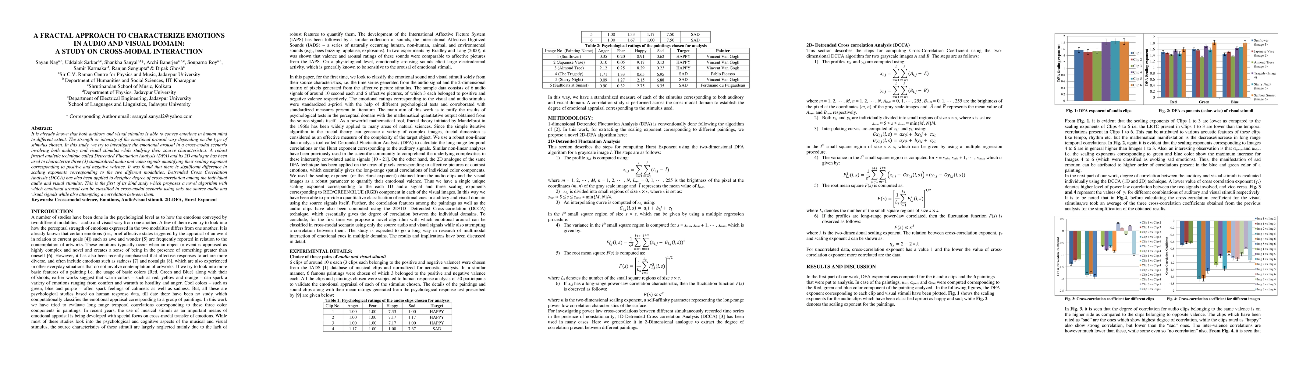 Thumbnail for A Fractal Approach to Characterize Emotions in Audio and Visual Domain:
  A Study on Cross-Modal Interaction