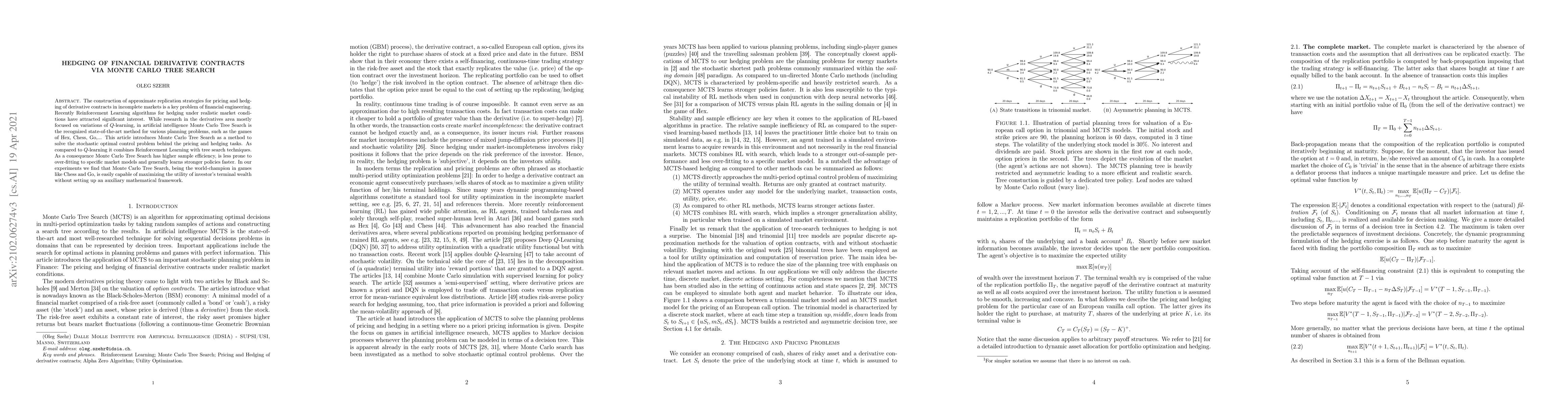 Thumbnail for Hedging of Financial Derivative Contracts via Monte Carlo Tree Search