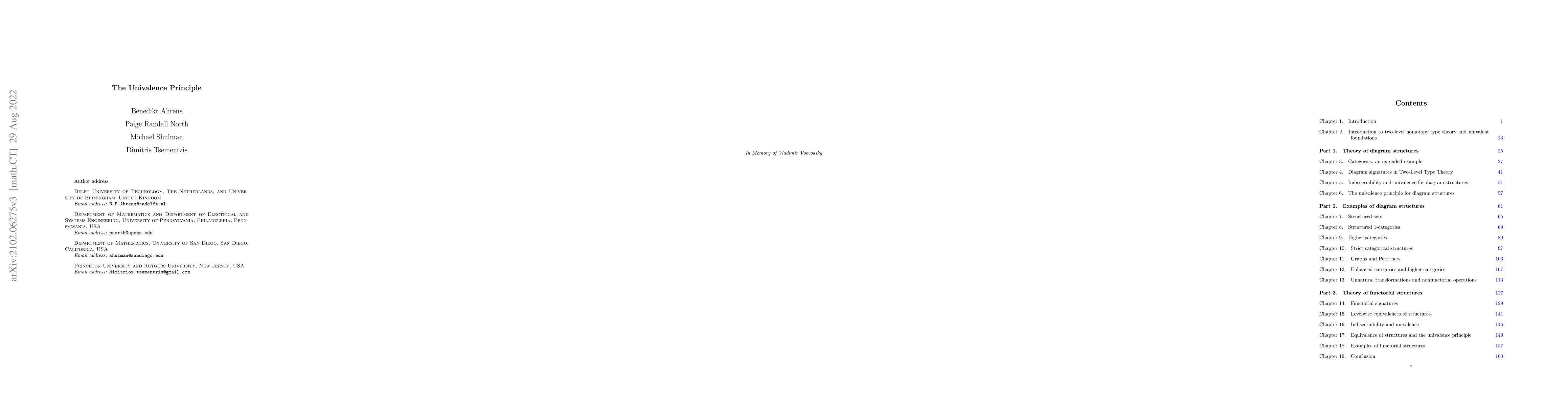 Thumbnail for The Univalence Principle