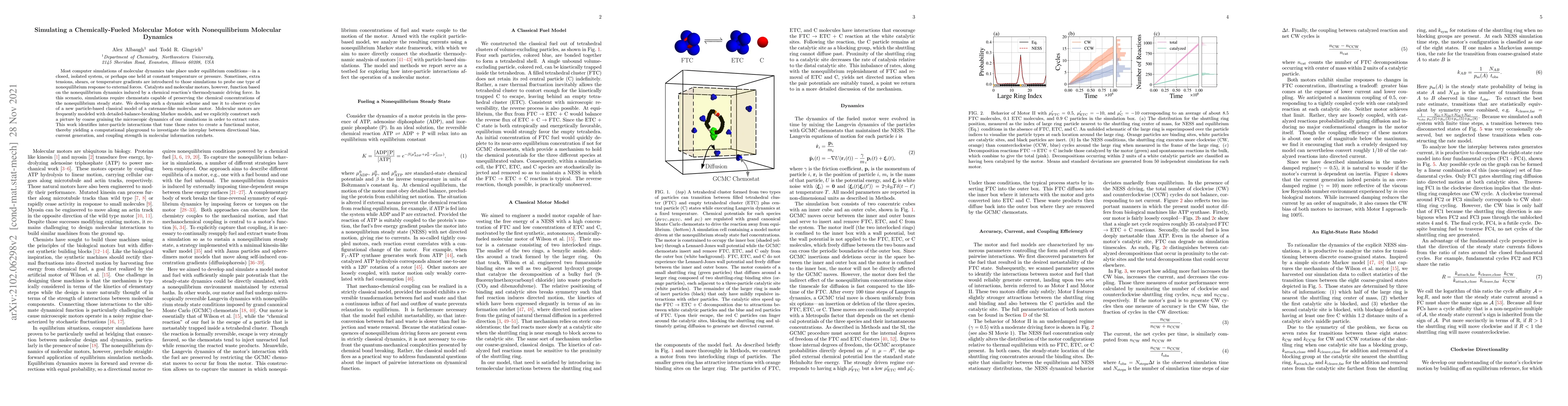 Thumbnail for Simulating a Chemically-Fueled Molecular Motor with Nonequilibrium
  Molecular Dynamics