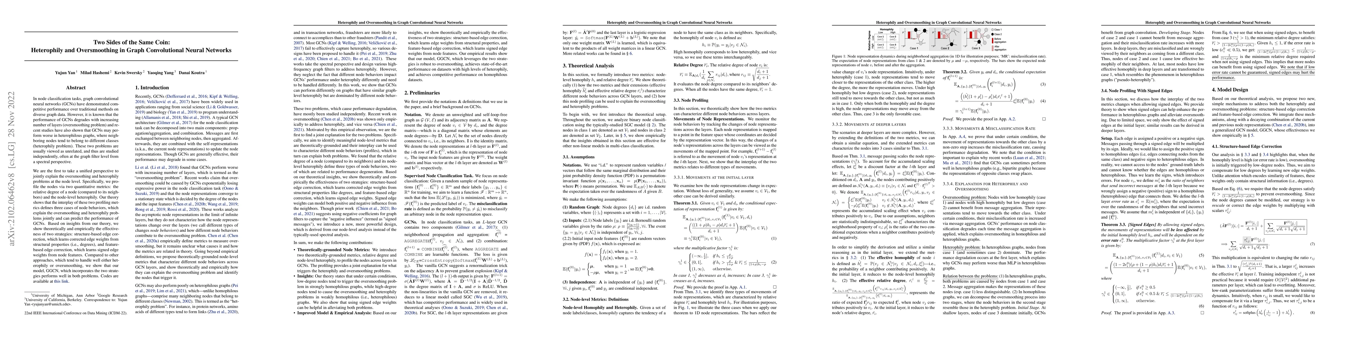 Thumbnail for Two Sides of the Same Coin: Heterophily and Oversmoothing in Graph
  Convolutional Neural Networks