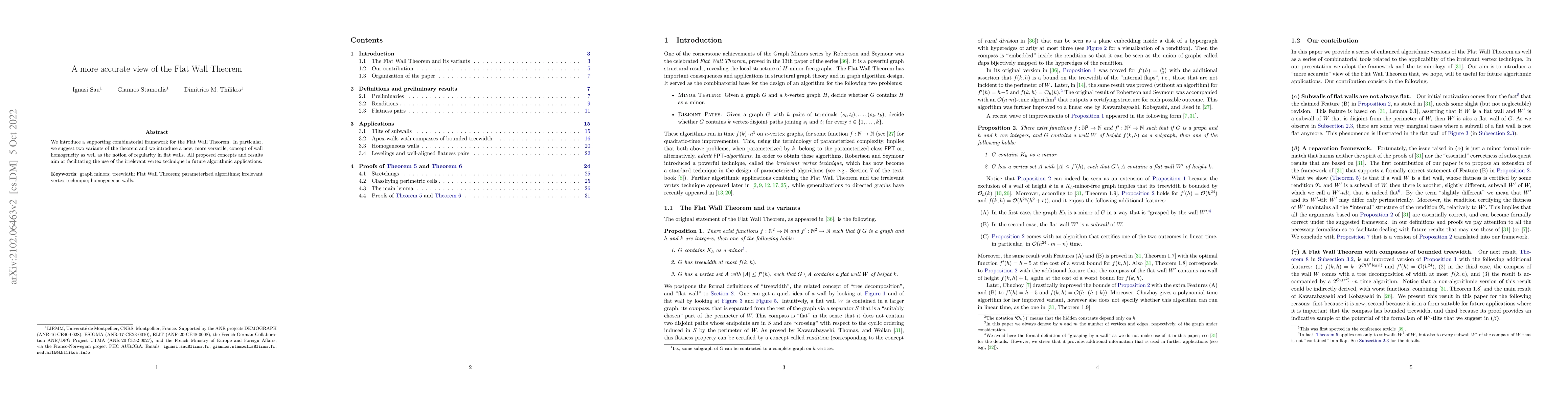 Thumbnail for A more accurate view of the Flat Wall Theorem