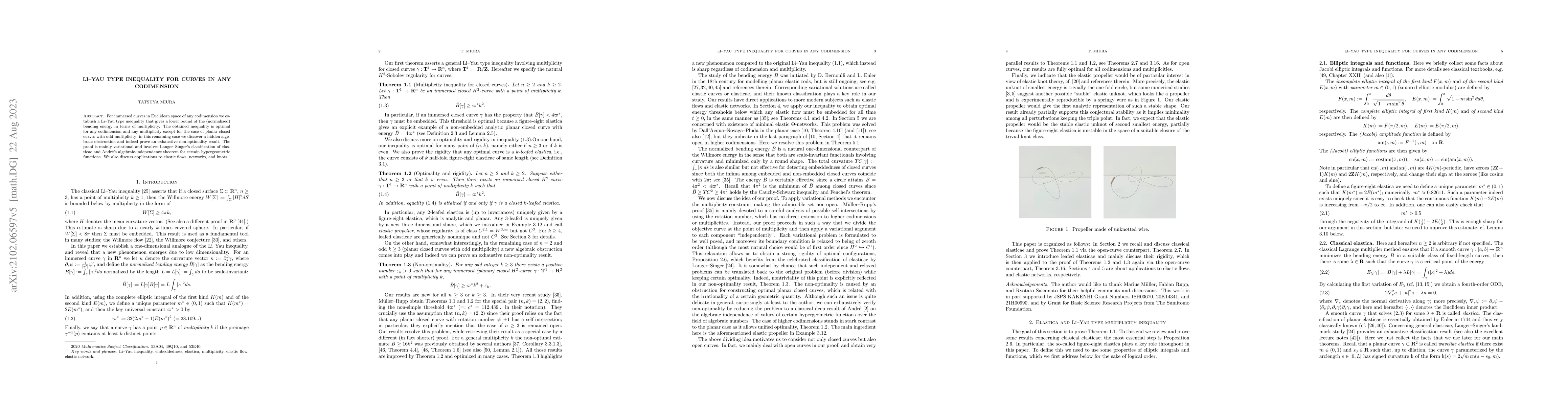 Thumbnail for Li-Yau type inequality for curves in any codimension