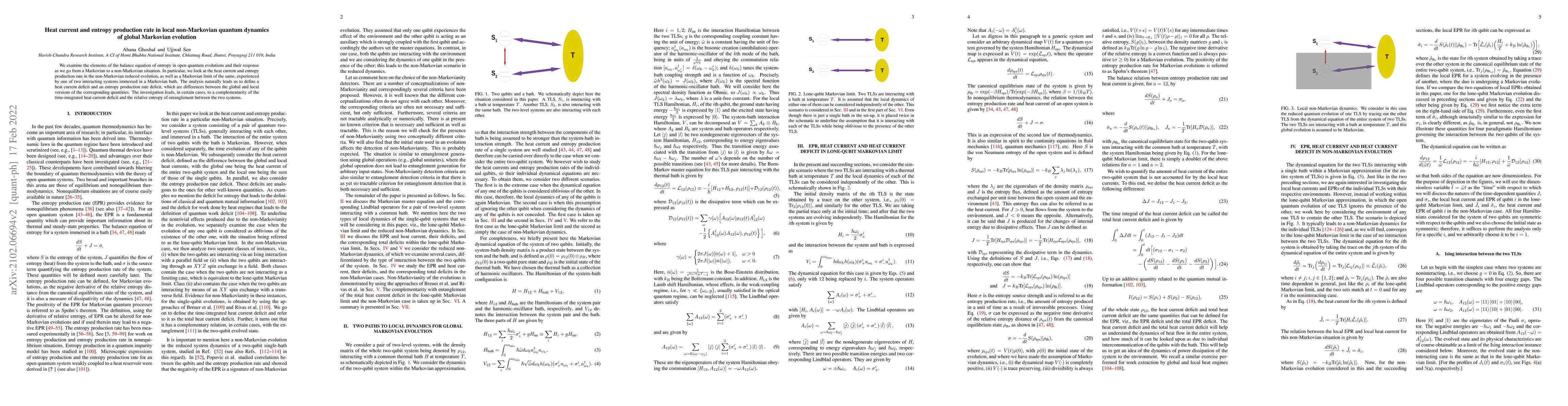Thumbnail for Heat current and entropy production rate in local non-Markovian quantum
  dynamics of global Markovian evolution