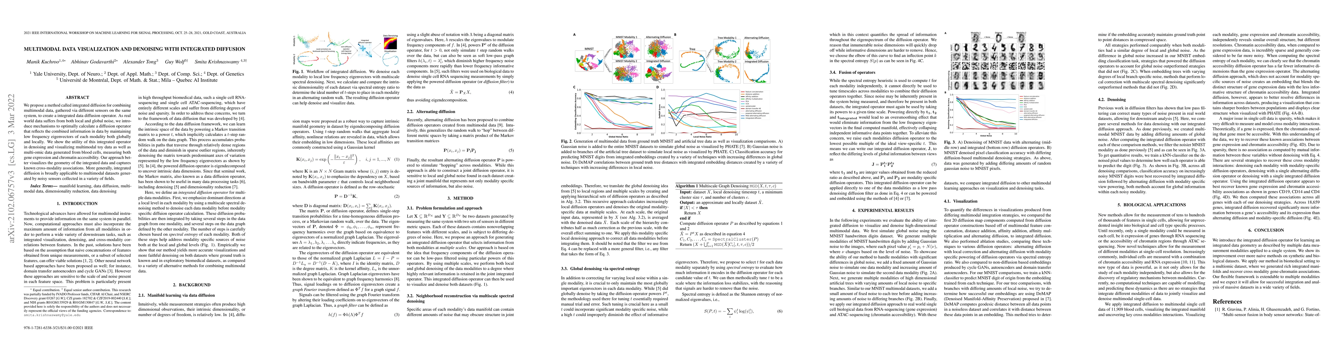 Thumbnail for Multimodal Data Visualization and Denoising with Integrated Diffusion