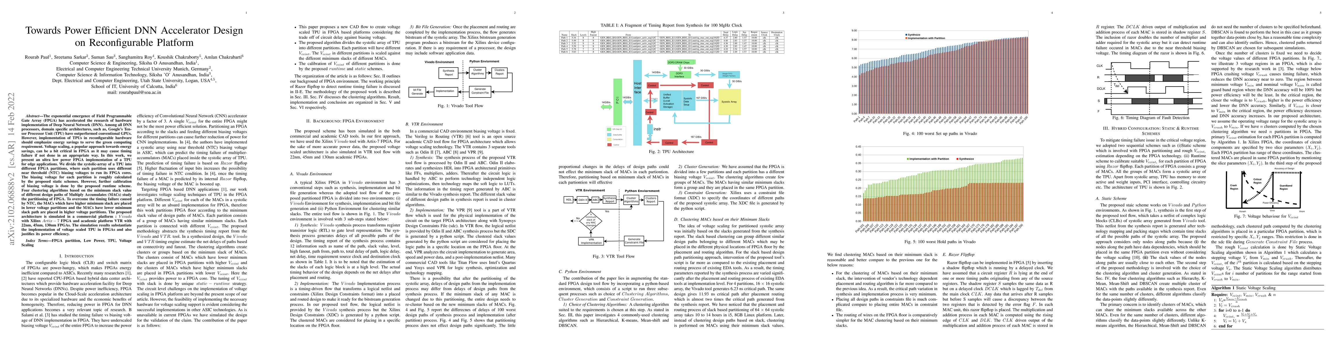 Thumbnail for Towards Power Efficient DNN Accelerator Design on Reconfigurable
  Platform