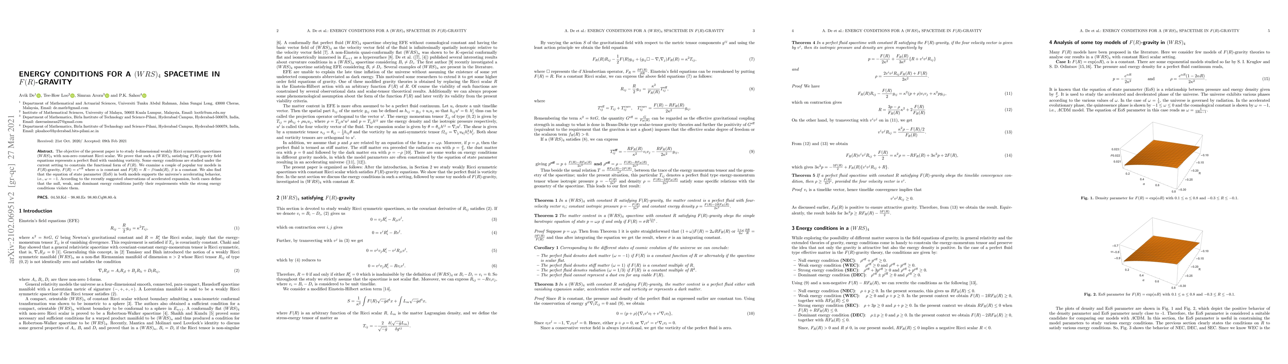 Thumbnail for Energy conditions for a $(WRS)_4$ spacetime in $F(R)$-gravity