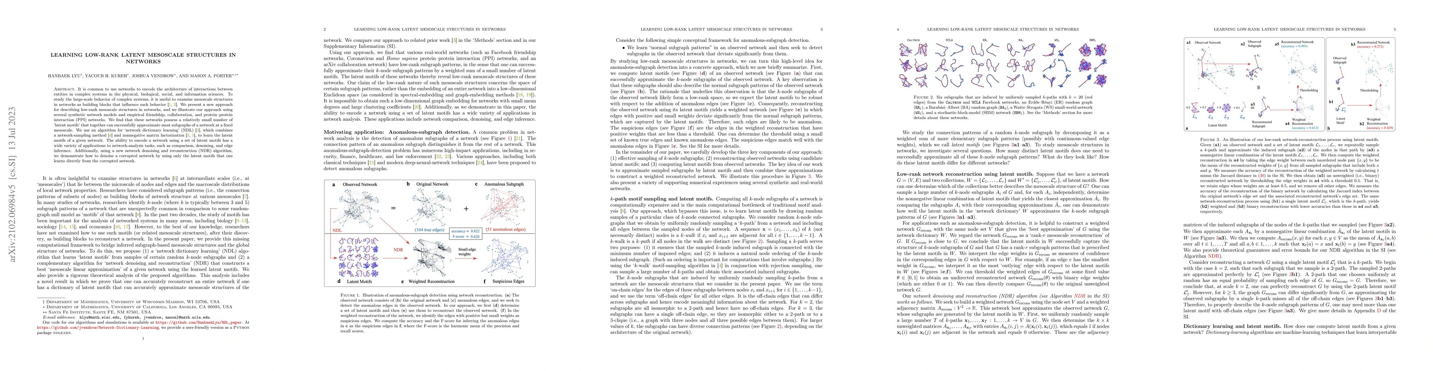 Thumbnail for Learning low-rank latent mesoscale structures in networks