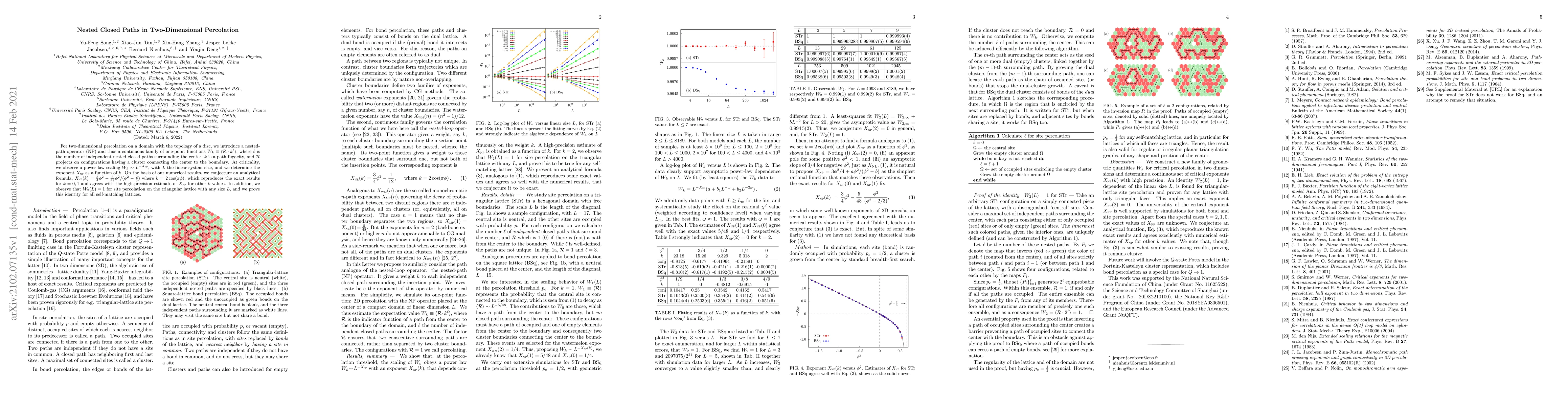 Thumbnail for Nested Closed Paths in Two-Dimensional Percolation