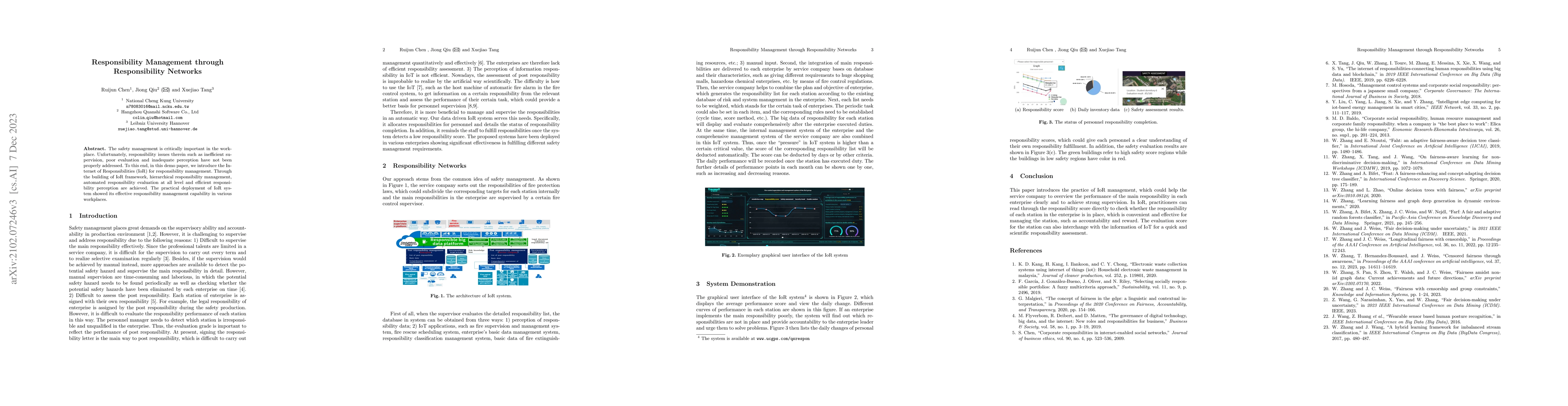 Thumbnail for Responsibility Management through Responsibility Networks