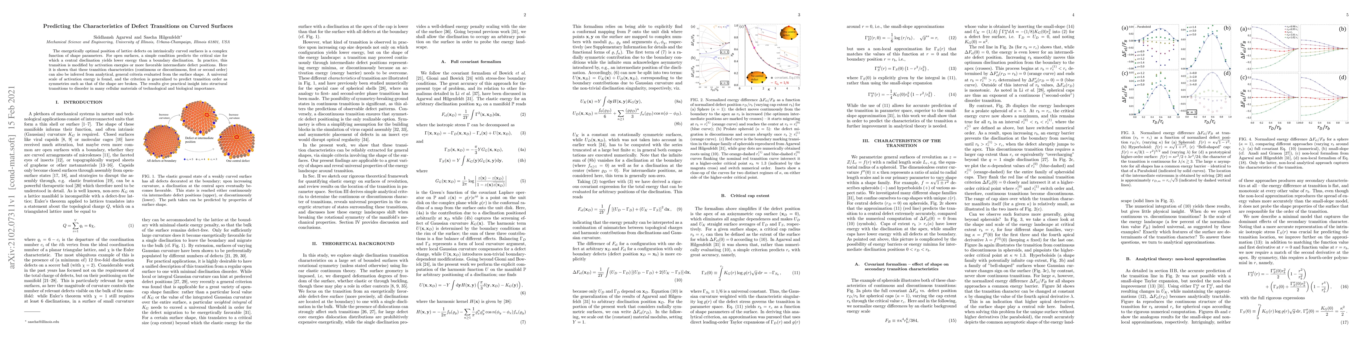 Thumbnail for Predicting the Characteristics of Defect Transitions on Curved Surfaces