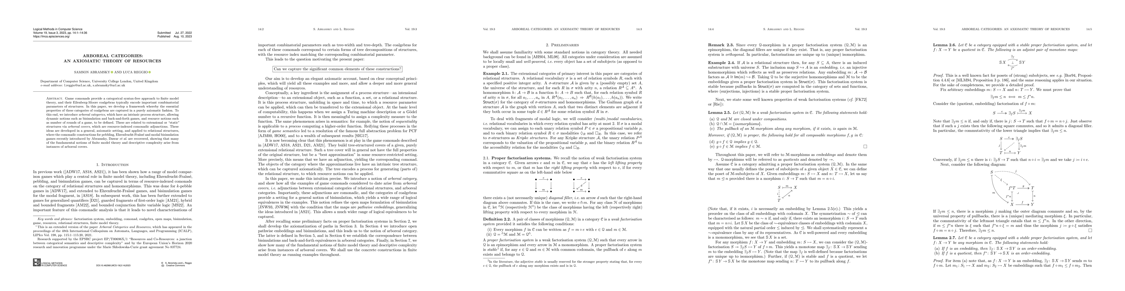 Thumbnail for Arboreal Categories: An Axiomatic Theory of Resources