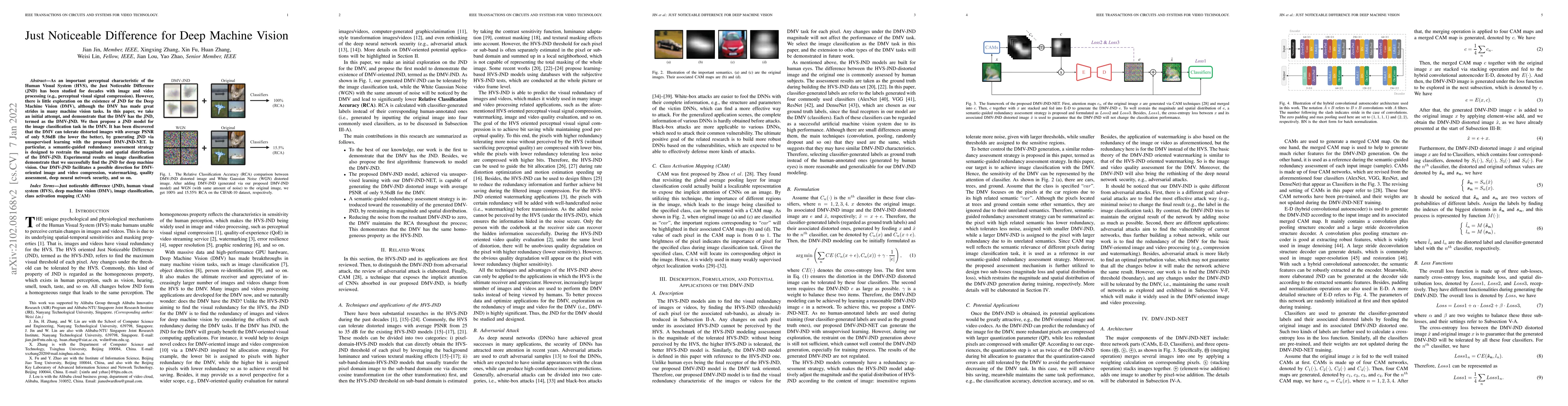 Thumbnail for Just Noticeable Difference for Deep Machine Vision