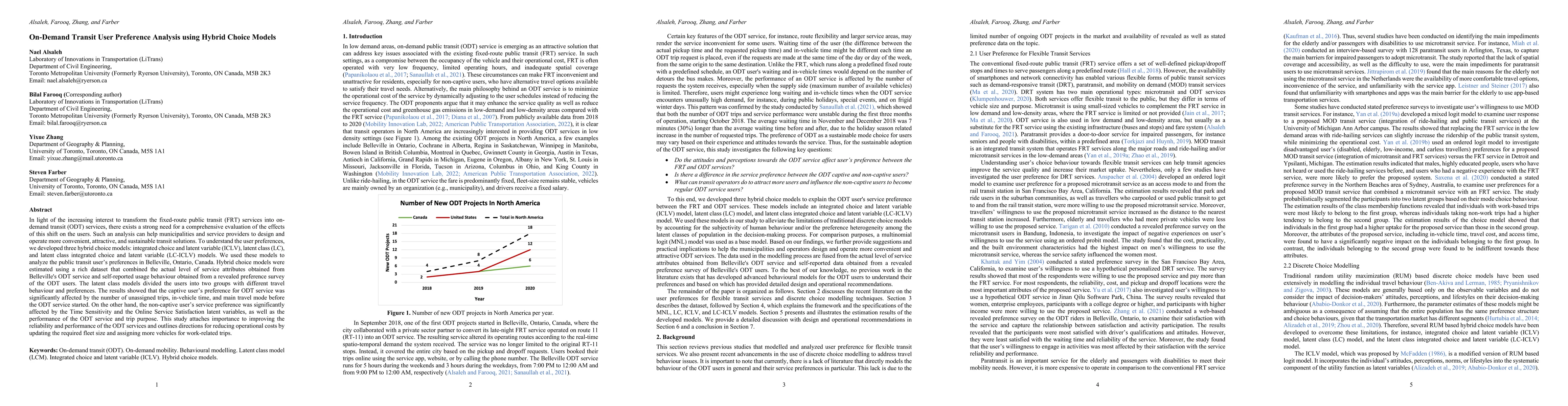 Thumbnail for On-Demand Transit User Preference Analysis using Hybrid Choice Models