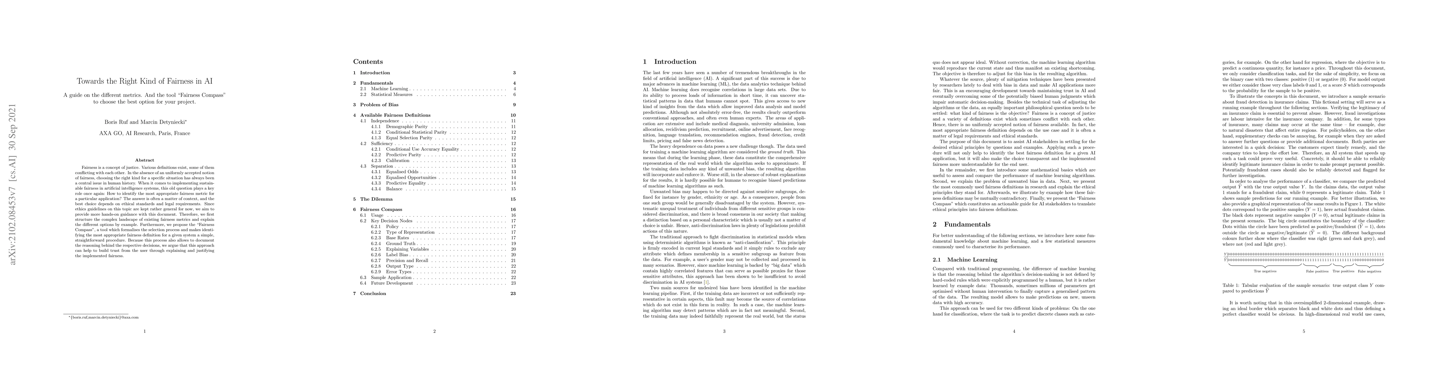 Thumbnail for Towards the Right Kind of Fairness in AI