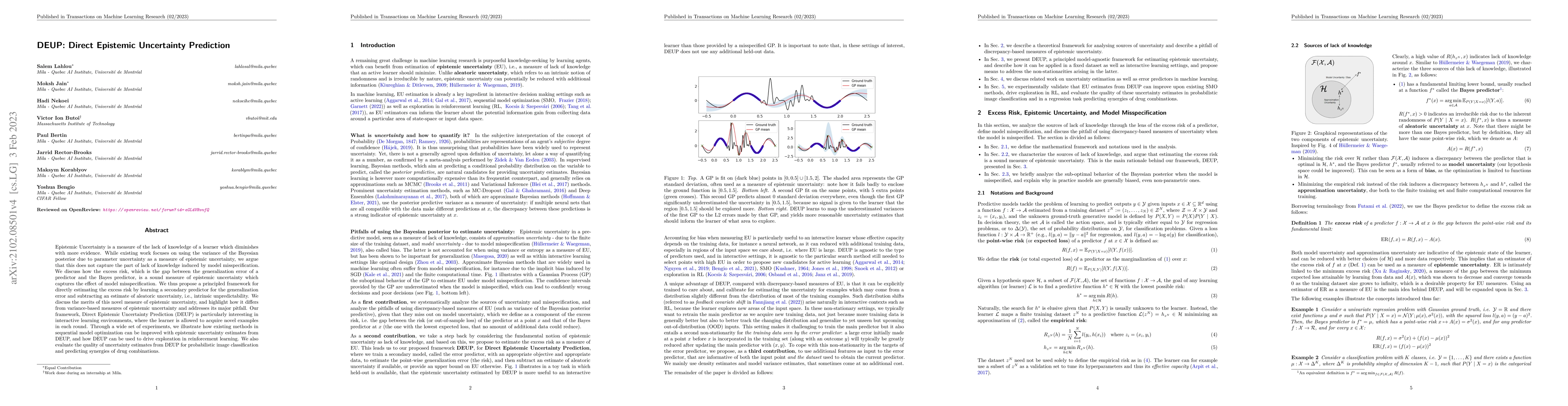 Thumbnail for DEUP: Direct Epistemic Uncertainty Prediction