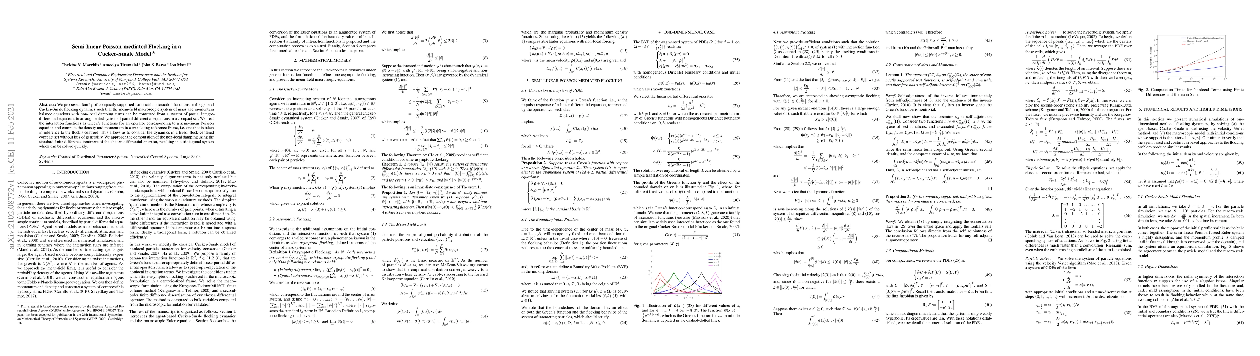 Thumbnail for Semi-linear Poisson-mediated Flocking in a Cucker-Smale Model
