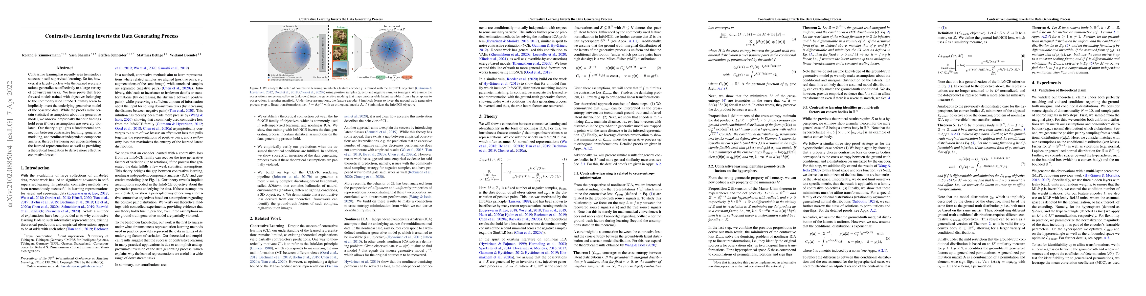 Thumbnail for Contrastive Learning Inverts the Data Generating Process