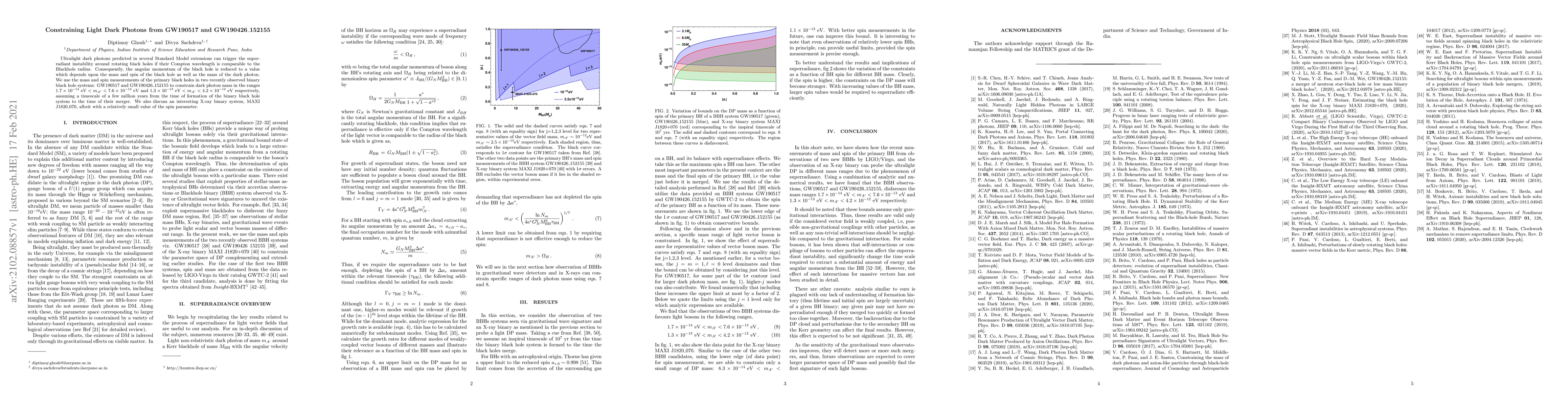 Thumbnail for Constraining Light Dark Photons from GW190517 and GW190426_152155