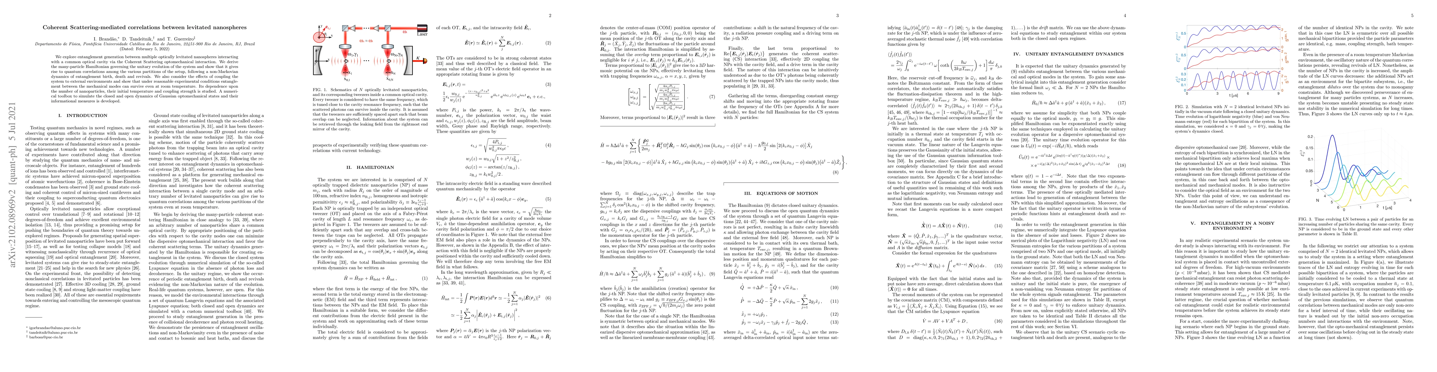 Thumbnail for Coherent Scattering-mediated correlations between levitated nanospheres
