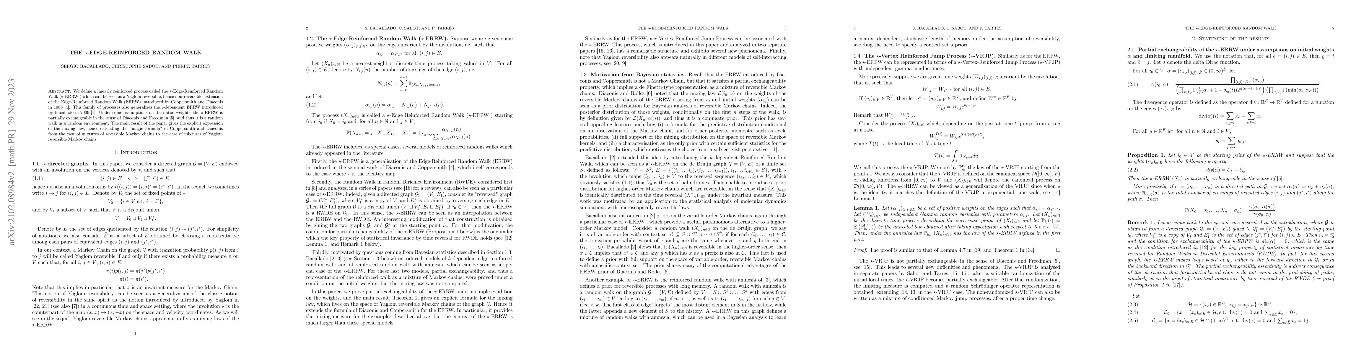 Thumbnail for The *-Edge-Reinforced Random Walk