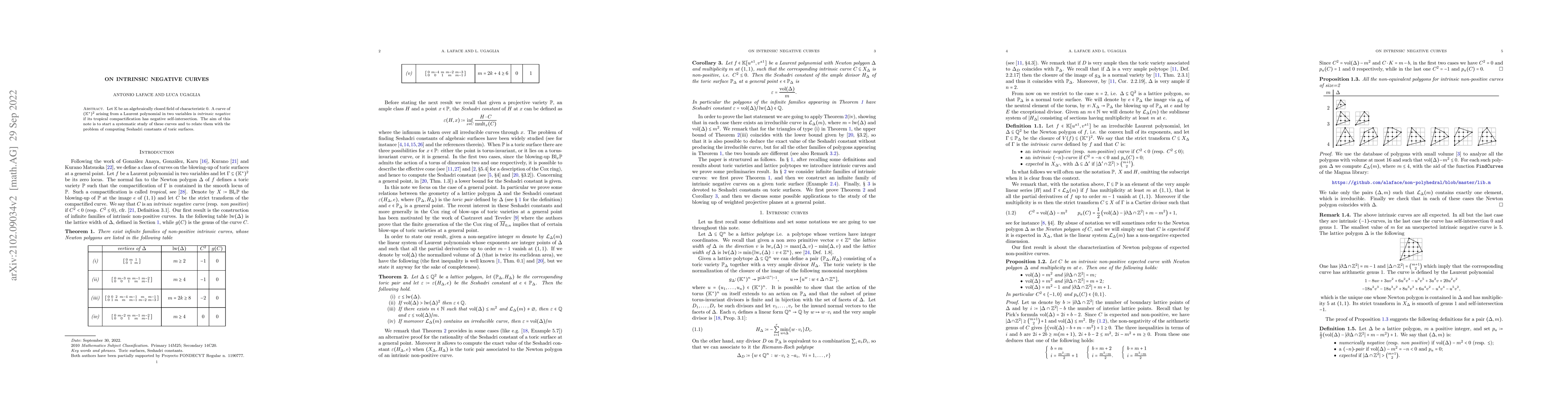 Thumbnail for On intrinsic negative curves
