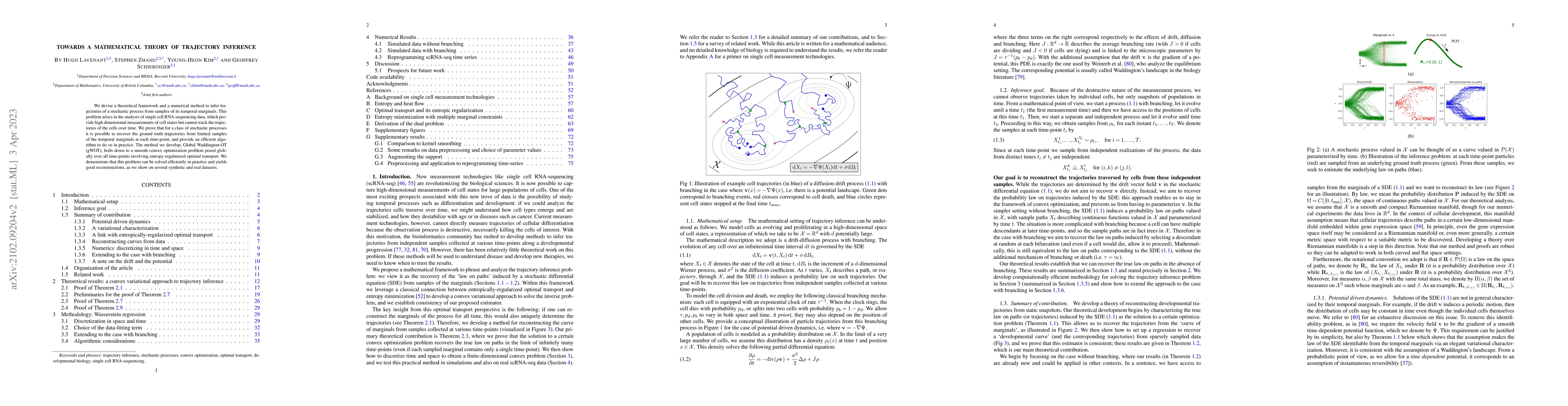 Thumbnail for Towards a mathematical theory of trajectory inference