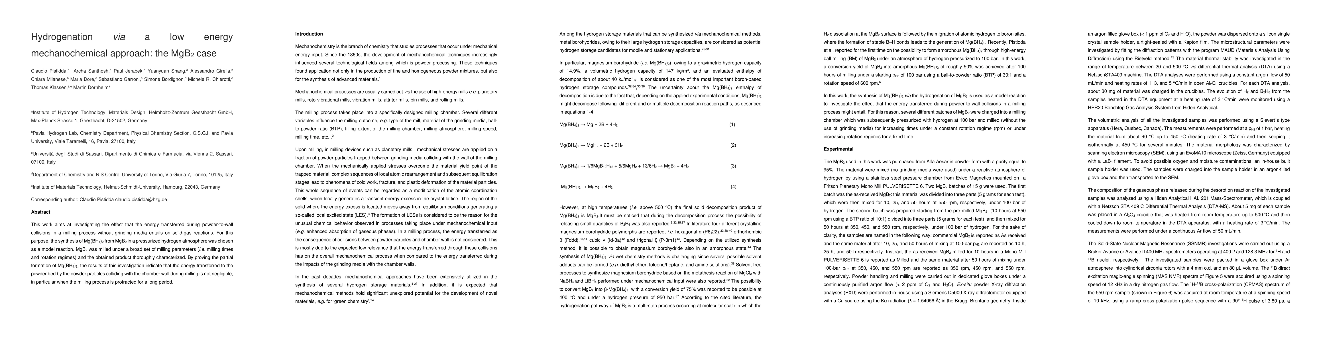 Thumbnail for Hydrogenation via a low energy mechanochemical approach: the MgB$_2$
  case