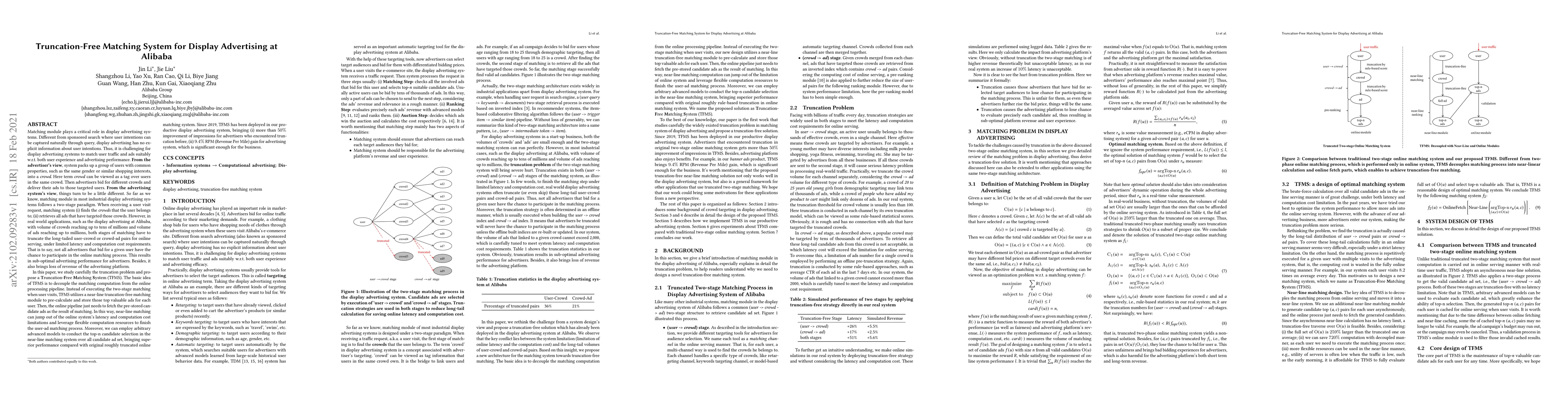 Thumbnail for Truncation-Free Matching System for Display Advertising at Alibaba