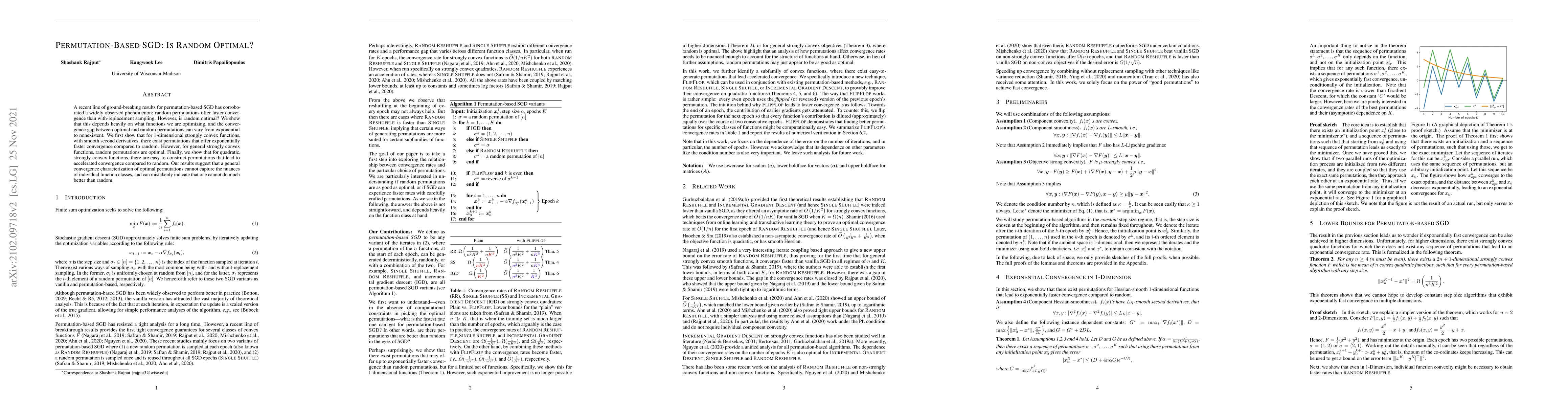 Thumbnail for Permutation-Based SGD: Is Random Optimal?