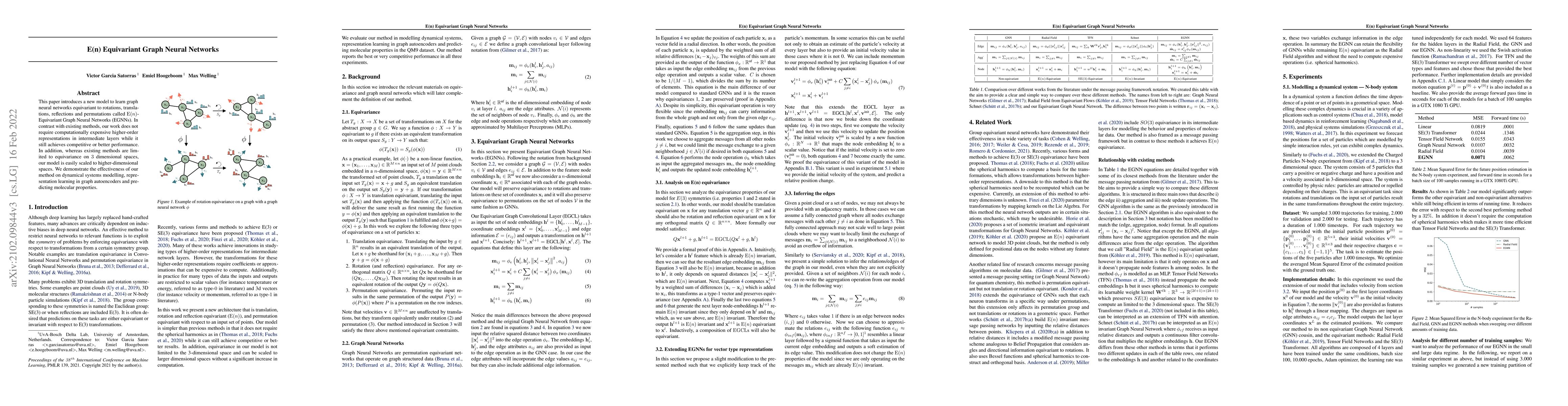 Thumbnail for E(n) Equivariant Graph Neural Networks