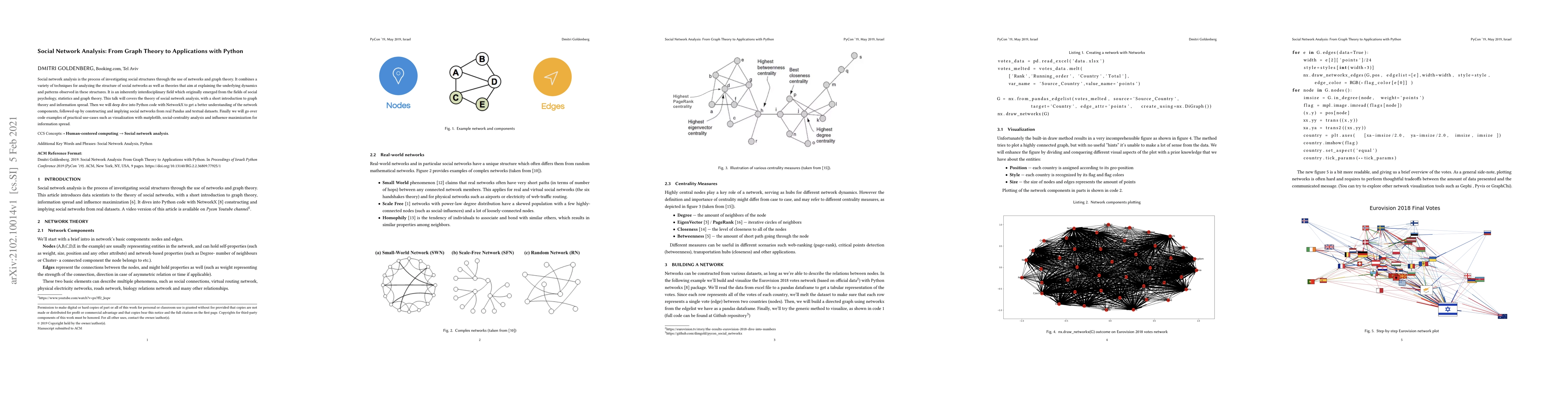 Thumbnail for Social Network Analysis: From Graph Theory to Applications with Python