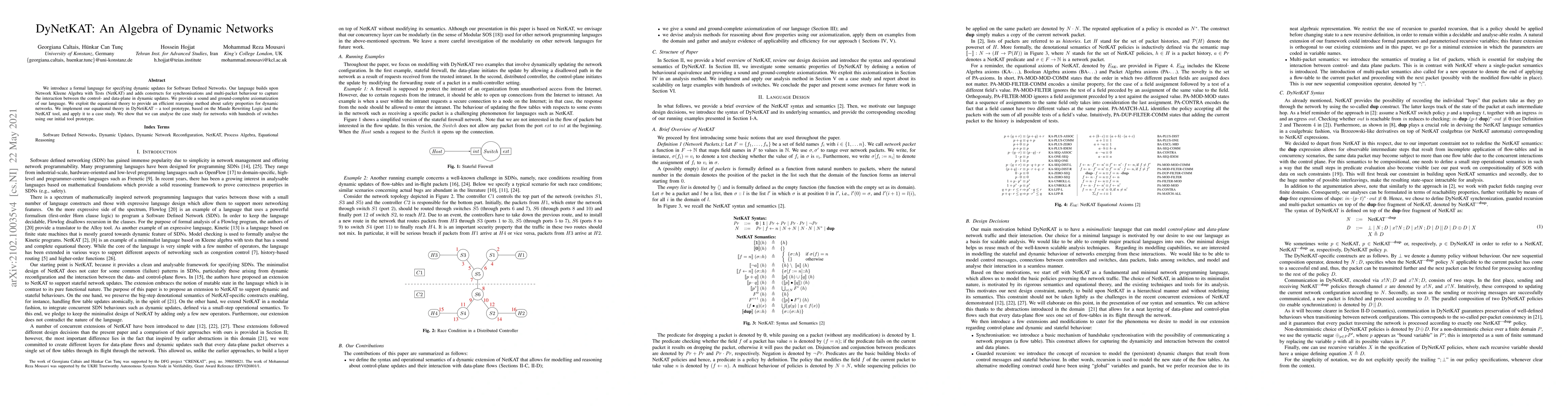 Thumbnail for DyNetKAT: An Algebra of Dynamic Networks