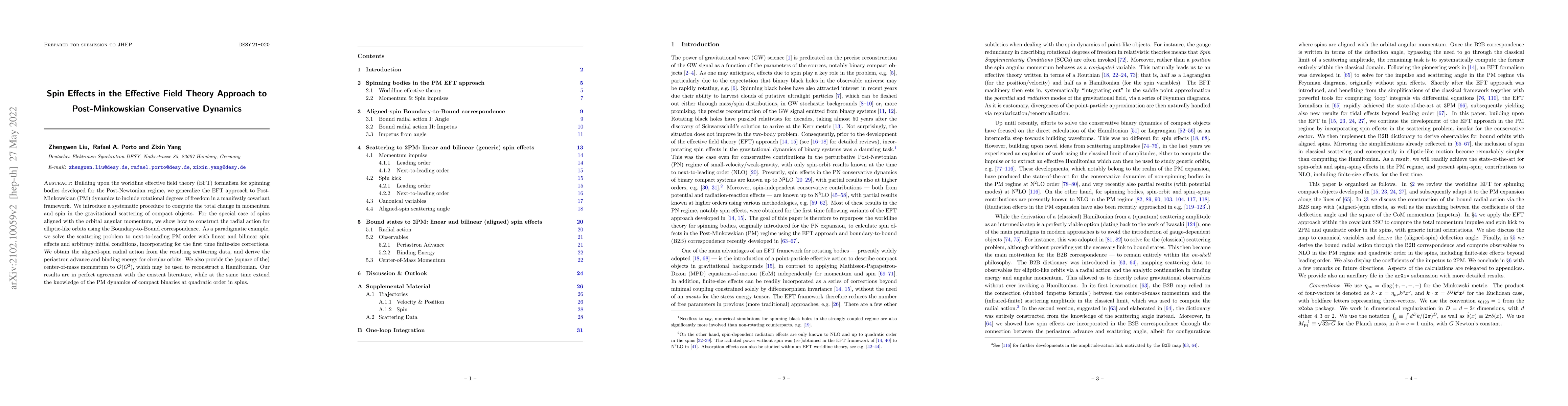 Thumbnail for Spin Effects in the Effective Field Theory Approach to Post-Minkowskian
  Conservative Dynamics
