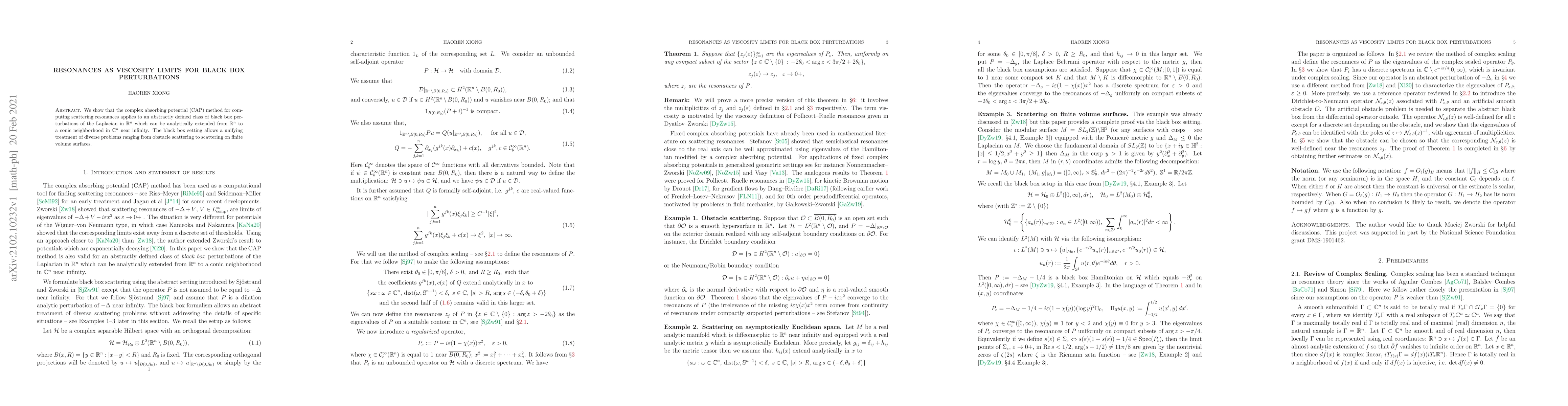 Thumbnail for Resonances as viscosity limits for black box perturbations