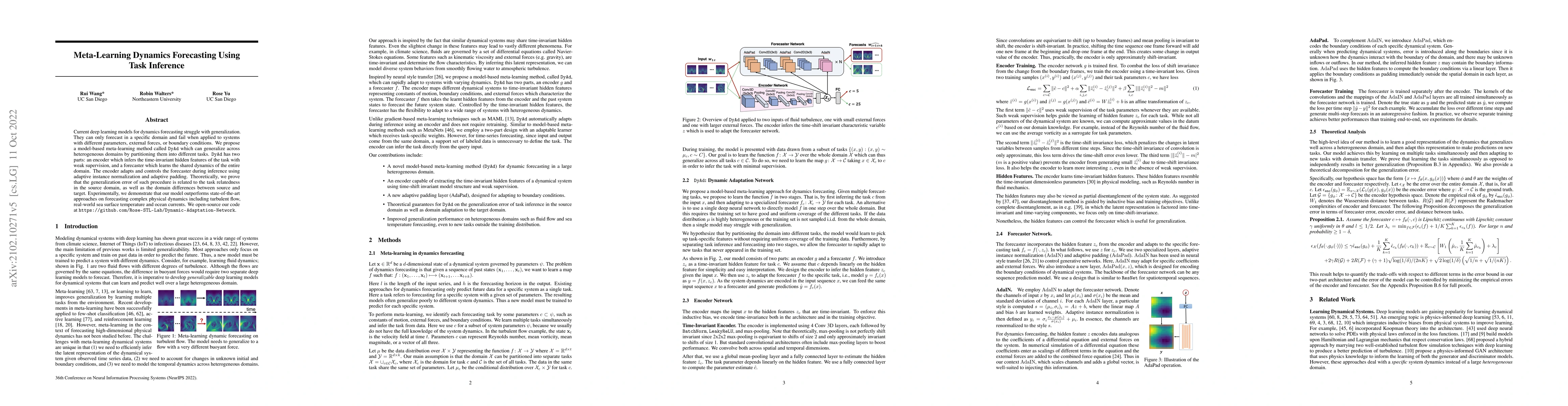 Thumbnail for Meta-Learning Dynamics Forecasting Using Task Inference