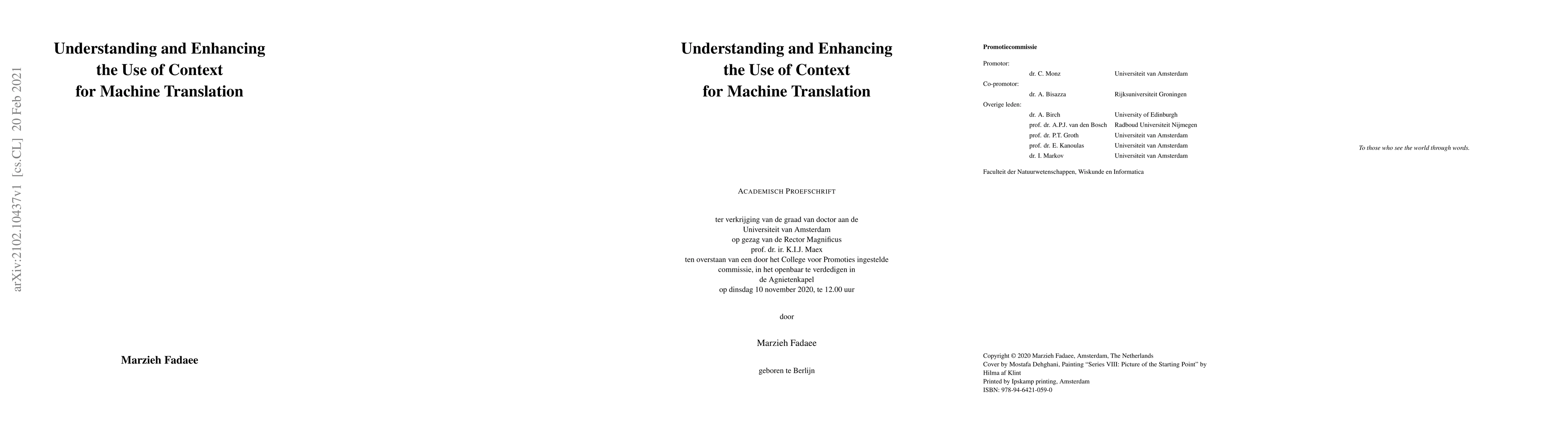 Thumbnail for Understanding and Enhancing the Use of Context for Machine Translation