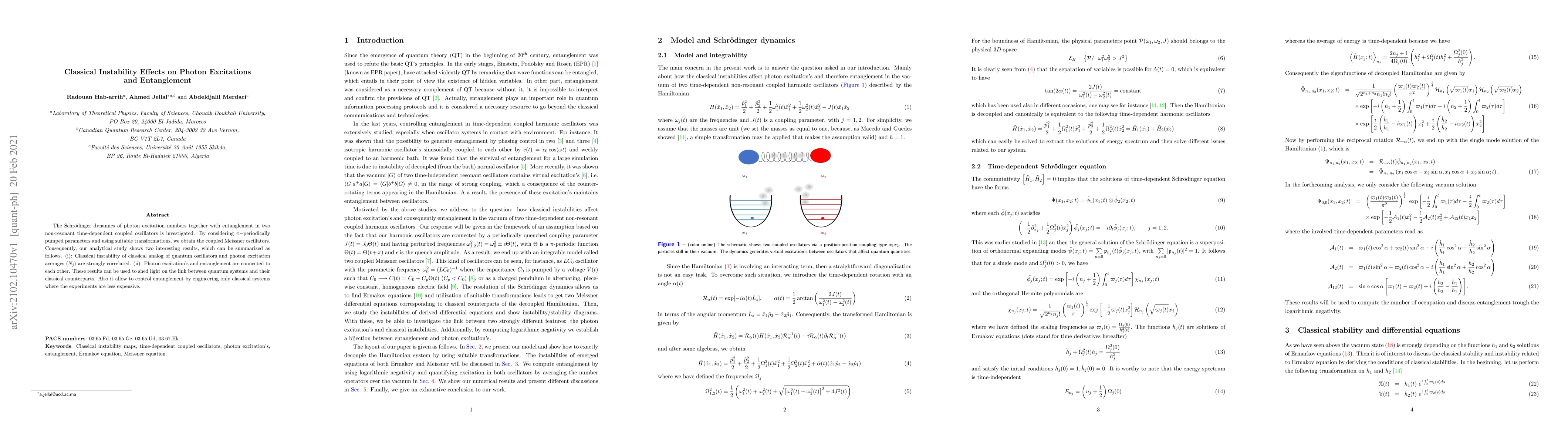 Thumbnail for Classical Instability Effects on Photon Excitations and Entanglement