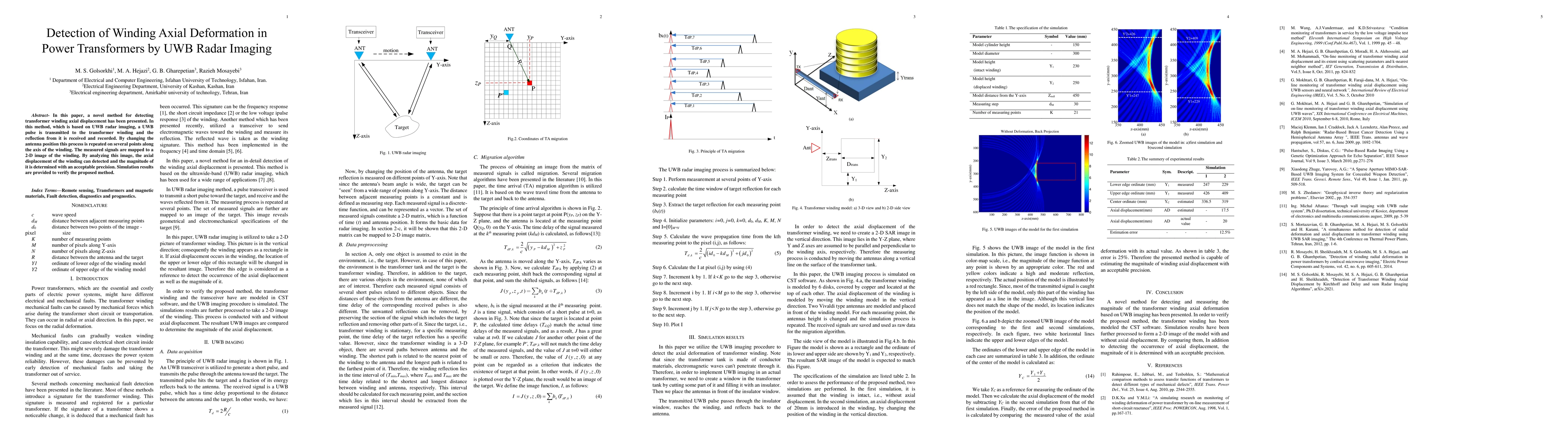 Thumbnail for Detection of Winding Axial Deformation in Power Transformers by UWB
  Radar Imaging
