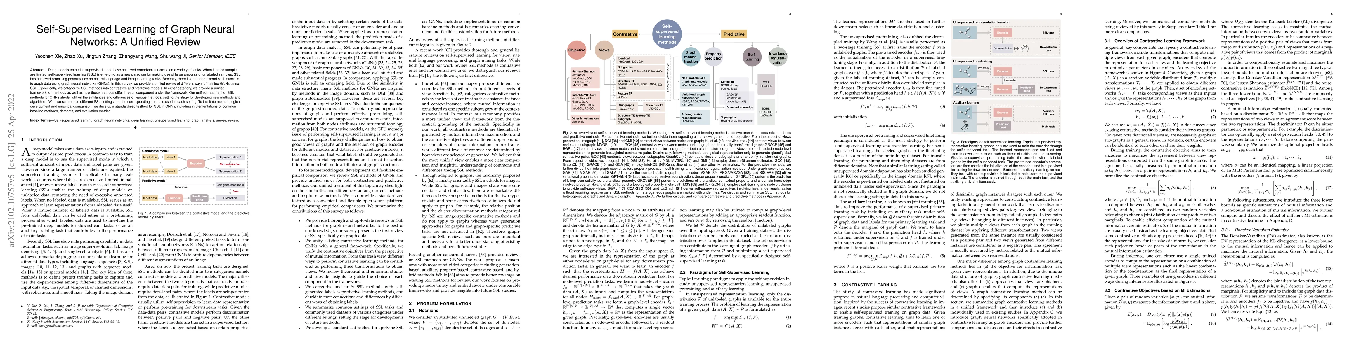 Thumbnail for Self-Supervised Learning of Graph Neural Networks: A Unified Review