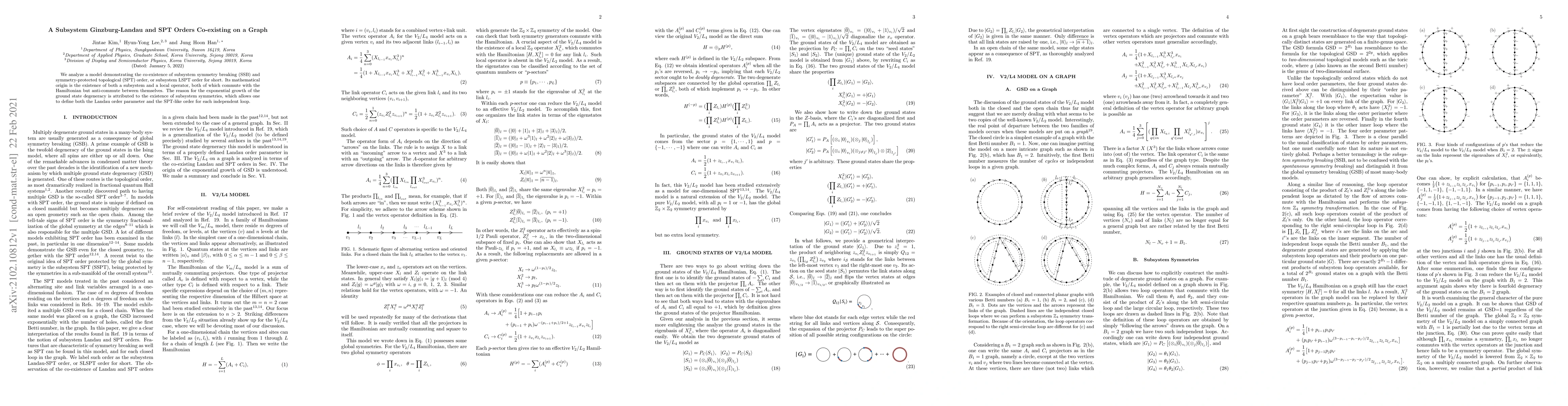 Thumbnail for A Subsystem Ginzburg-Landau and SPT Orders Co-existing on a Graph
