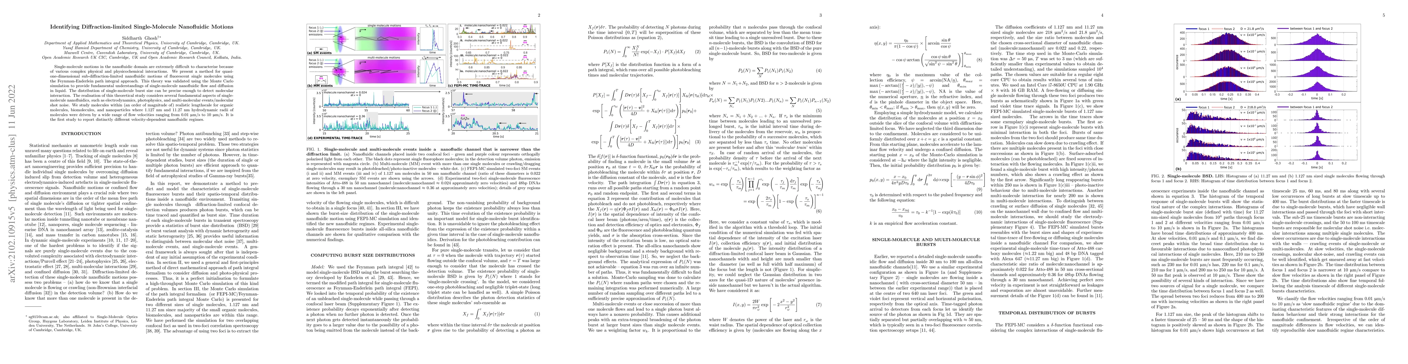 Thumbnail for Feynman-Enderlein Path Integral for Single-Molecule Nanofluidics