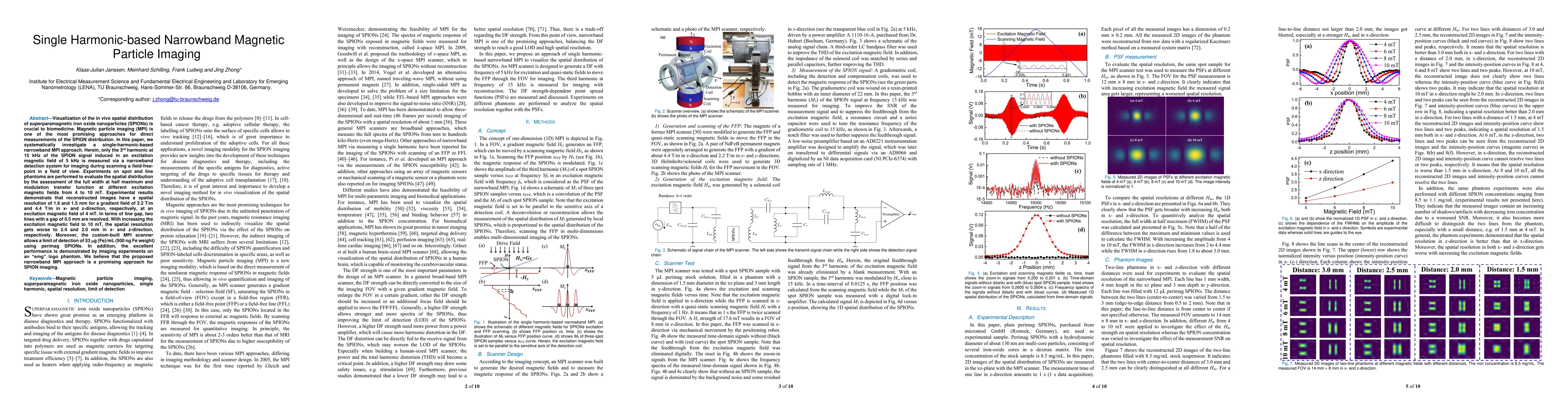 Thumbnail for Single Harmonic-based Narrowband Magnetic Particle Imaging