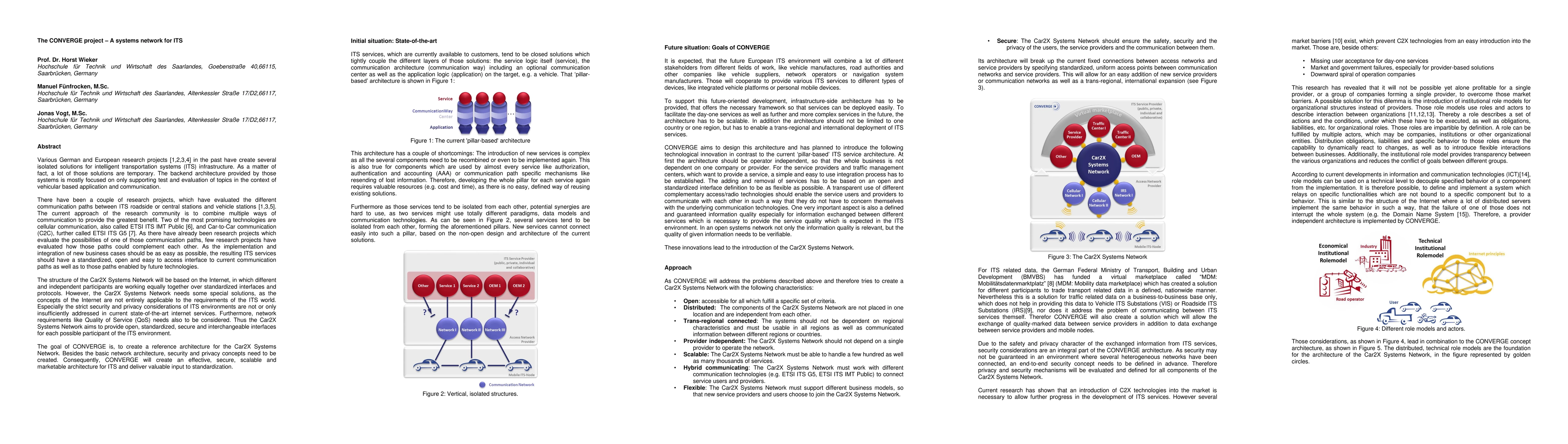 Thumbnail for The CONVERGE project -- A systems network for ITS