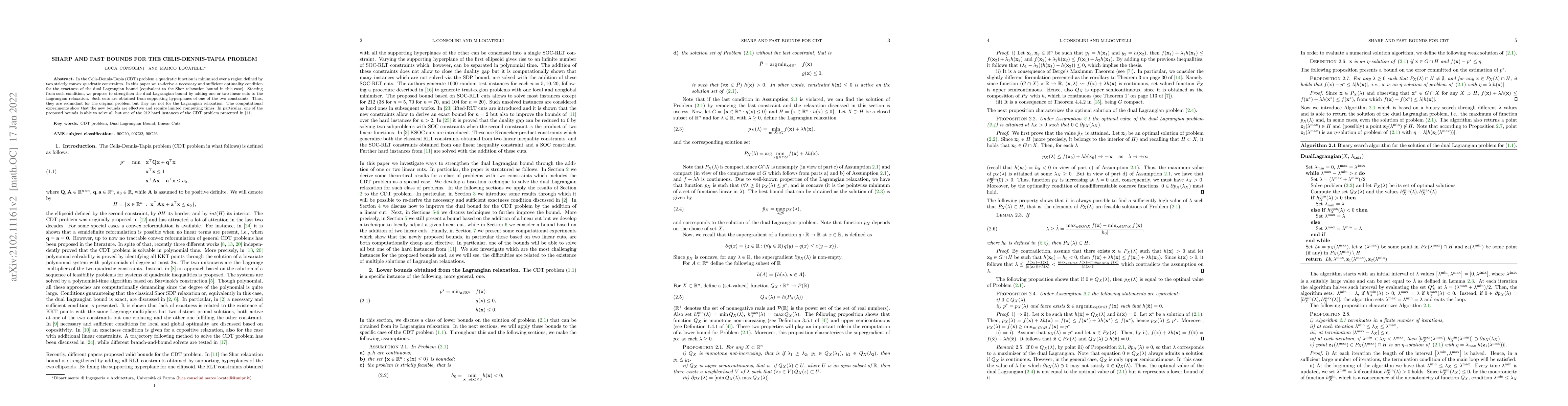 Thumbnail for Sharp and fast bounds for the Celis-Dennis-Tapia problem