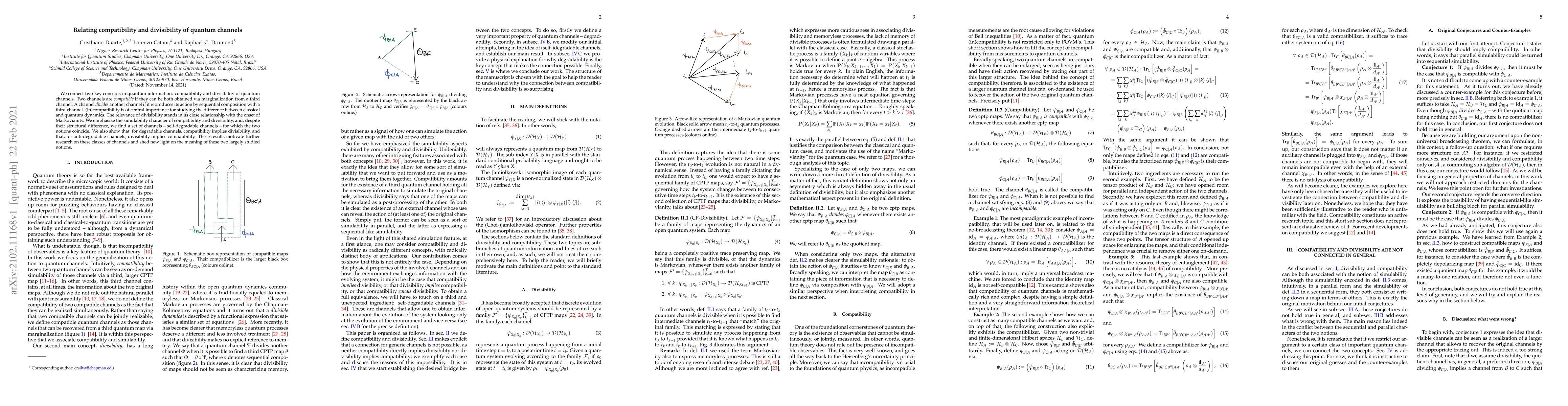 Thumbnail for Relating compatibility and divisibility of quantum channels